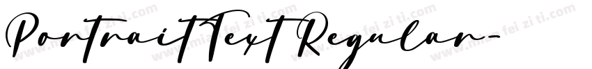PortraitText Regular字体转换